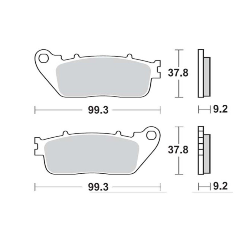 Τακάκια SBS 862LS FA488 RR