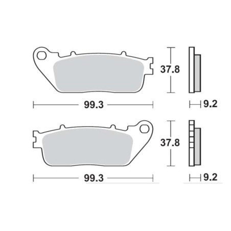 Τακάκια SBS 862LS FA488 RR
