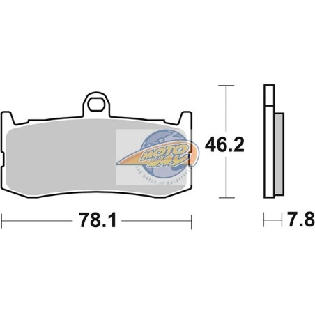 Τακάκια SBS 864DC FA491 DUAL CARBON