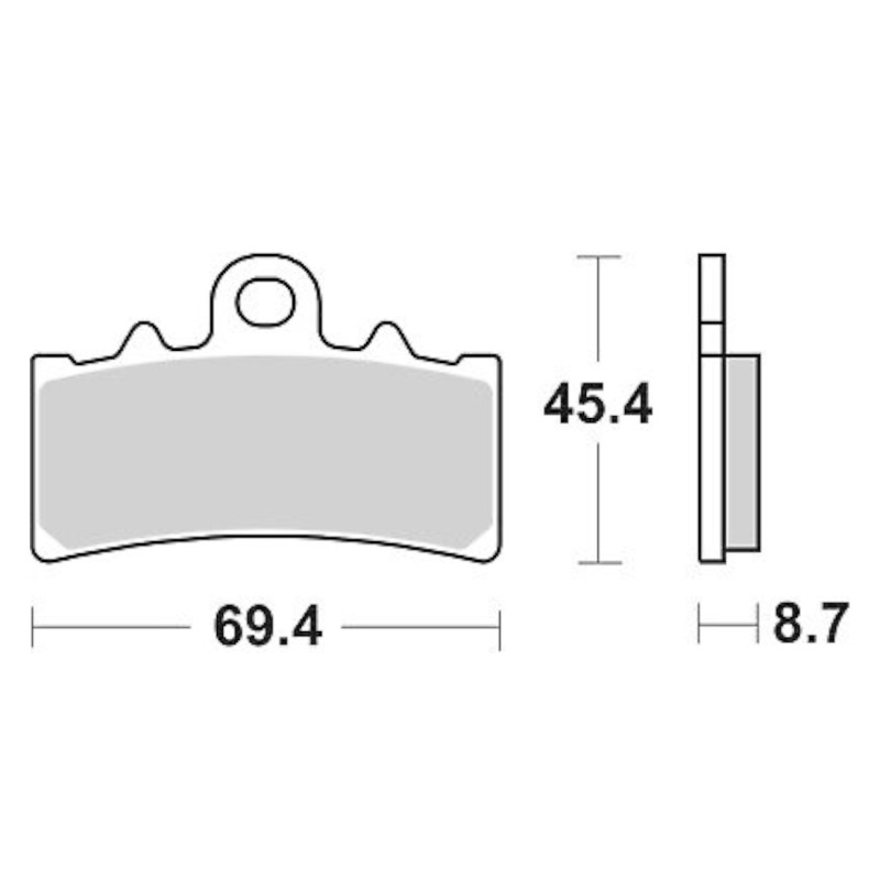 Τακάκια SBS 877HS FA606 Εμπρ. BMW/G310GS'17,G310R'16,KTM/RC125/200/390DUKE'11-14