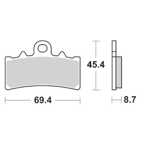 Τακάκια SBS 877HS FA606 Εμπρ. BMW/G310GS'17,G310R'16,KTM/RC125/200/390DUKE'11-14