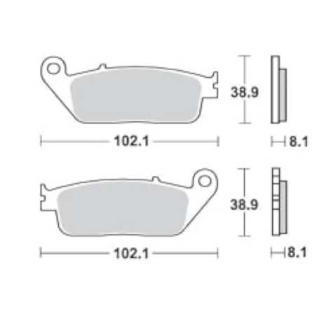 Τακάκια SBS 878SI FA484 FR. PGO