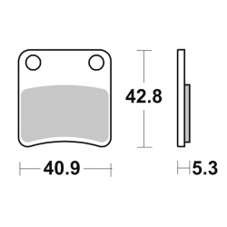Τακάκια SBS 879HF FA257/2 STD FR/RR