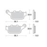 Τακάκια SBS 881HF FA496 Πίσω CB500F/X'13-18,CBR500R'13-18,NC750D INTEGRA'14-18,KLE650VERSYS'15-18