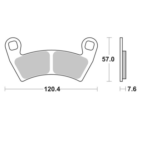 Τακάκια SBS 897ATS FA452 ATV