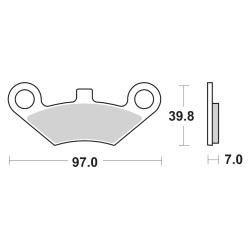 Τακάκια SBS 914SI  FA453 Εμπρός CF MOTO