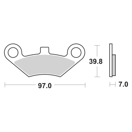 Τακάκια SBS 914SI  FA453 Εμπρός CF MOTO
