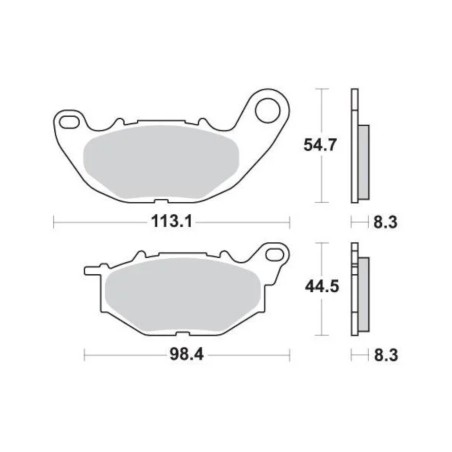 Τακάκια SBS 931HF FA663 Εμπρός YZF250R25,YZF321R3,MT-03/321,MT-25/250
