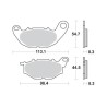 Τακάκια SBS 931HF FA663 Εμπρός YZF250R25,YZF321R3,MT-03/321,MT-25/250