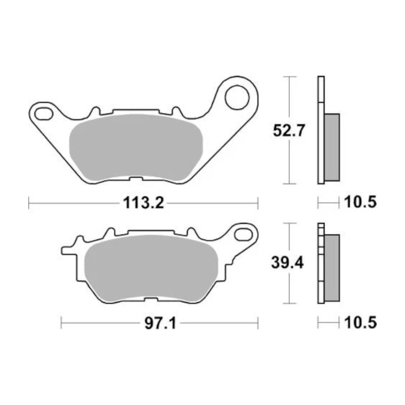 Τακάκια SBS 932HF FA662 Πίσω YZF250R25,YZF321R3,MT-03/321,MT-25/250