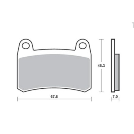 Τακάκια SBS 933HS FA658 FR BN251 ABS E4,BN302,TRK251 E4,LEONCINO250,RKV125/150