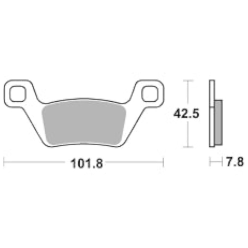 Τακάκια SBS 945SI FA600 MXU500'09-14,MXU550'12-20