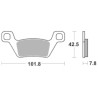 Τακάκια SBS 945SI FA600 MXU500'09-14,MXU550'12-20