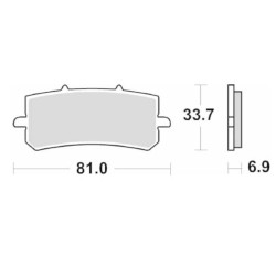 Τακάκια SBS 962RST FR VIESTE300