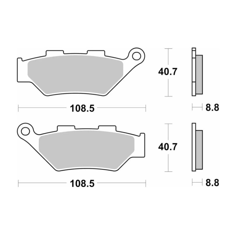 Τακάκια SBS 983HS FA??? FR IMPERIALE400,LEONCINO500T,TRK502X,TRK702X