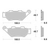 Τακάκια SBS 983HS FA??? FR IMPERIALE400,LEONCINO500T,TRK502X,TRK702X