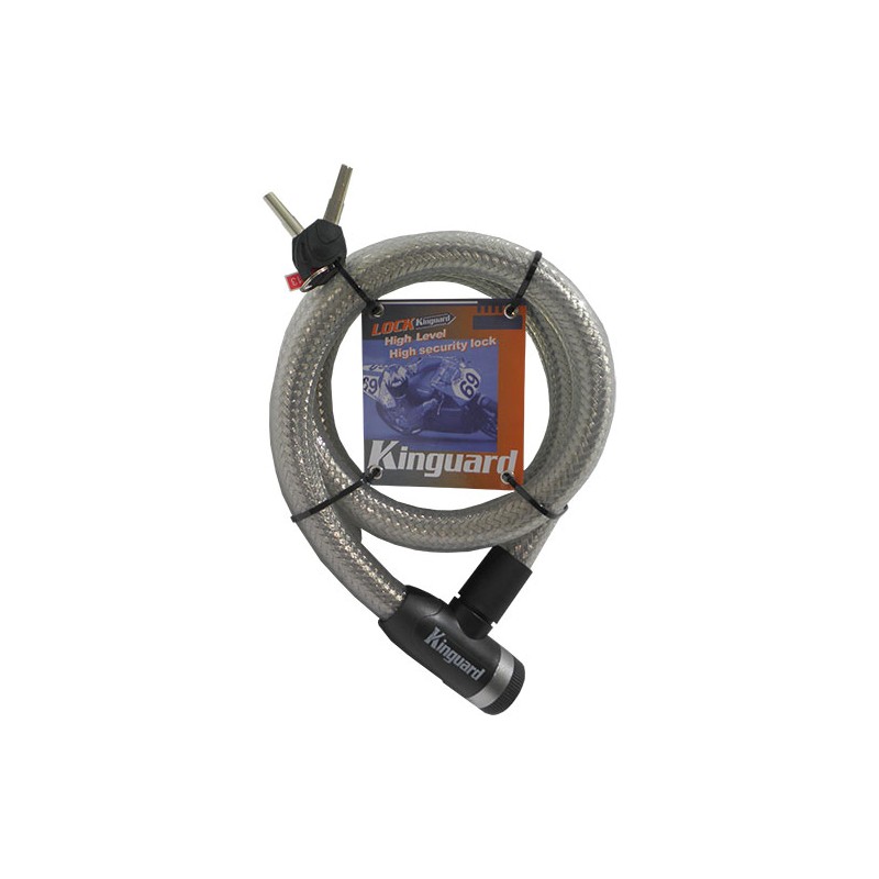 Κλειδαριά Λουκέτο Διαφ. 25X1700MM/Συρματόσχοινο/3009Α KINGUARD