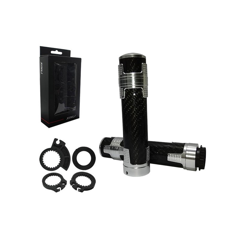 Χειρολαβές CARBON XINLI/XL-659 Ασημί με Σκριπ