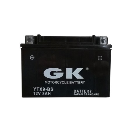 Μπαταρία GK YTX9-BS 12V 8A +- Ξ.φ. με Υγρά CP XDV125EVO