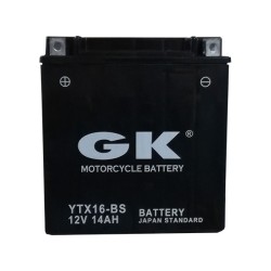 Μπαταρία GK YTX16-BS +- Ξ.φ. με Υγρά CP