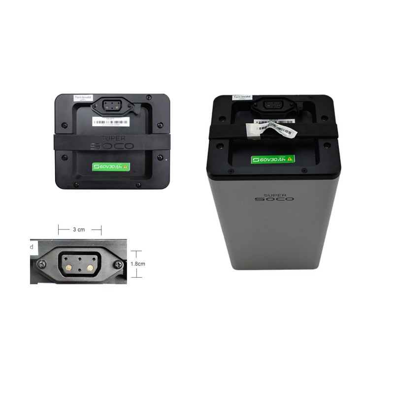 Μπαταρία Λιθίου 60V30AH (Στρογγυλή Πρίζα) TC 1900WATT,TS-X 1900WATT