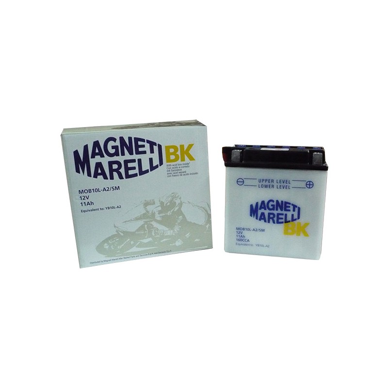 Μπαταρία MAGNETI-MARELLI MOB10L-A2SM (YB10L-A2) με Υγρά
