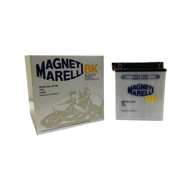 Μπαταρία MAGNETI-MARELLI MOB12AL-A/SM  (YB12AL-A) με Υγρά