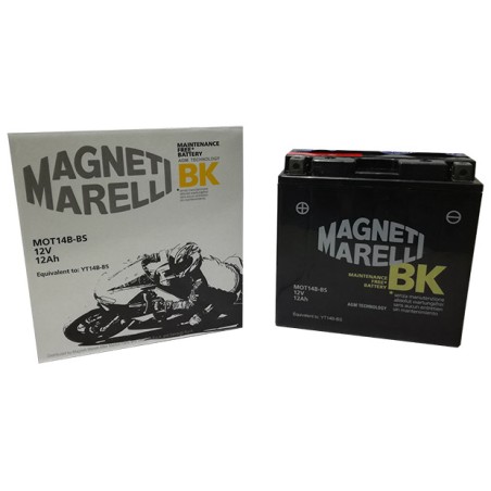Μπαταρία MAGNETI-MARELLI MOT14B-BS (YT14B-BS) MF με Υγρά