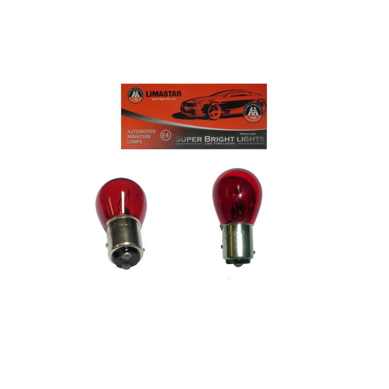 Λάμπα 12V LIMASTAR 21/5W 25SBAY15D Κοκκιν. STOP