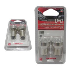 Λάμπες LED LIMASTAR 12V-12LED STOP Τυπ.12V 21/5W S25/BAY15D/1157 Σετ/2τμχ