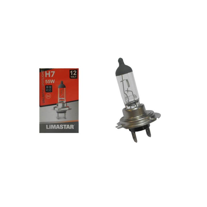 Λάμπα 12V LIMASTAR 55W PX26D H7 HALOGEN CLEAR RUNNER