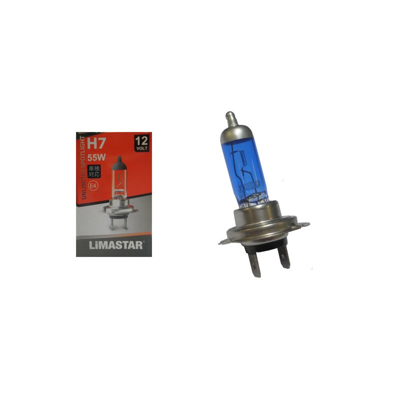 Λάμπα 12V LIMASTAR 55W PX26D H7 Μπλε Πάγου+50% SUPER WHITE RUNNER