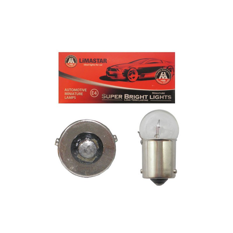 Λάμπα 12V LIMASTAR 10W37R BAU15S CLEAR Τυπ.KYMCO