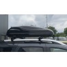 Μπαγκαζιέρα οροφής Junior Altro 140x90x38cm με μονό άνοιγμα με κλειδί, 370 λίτρα - μαύρη γυαλιστερή