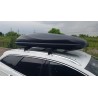Μπαγκαζιέρα οροφής Junior Altro 185x80x41cm με διπλό άνοιγμα με κλειδί, 460 λίτρα - μαύρη