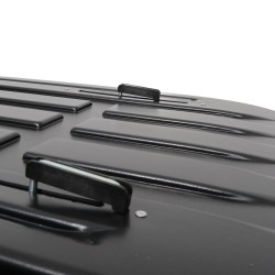 Μπαγκαζιέρα οροφής Junior Altro 185x80x41cm με διπλό άνοιγμα με κλειδί, 460 λίτρα - μαύρη