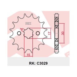 Γρανάζι Κίνησης RK 3029-T14 (JTF274) ASTREA100