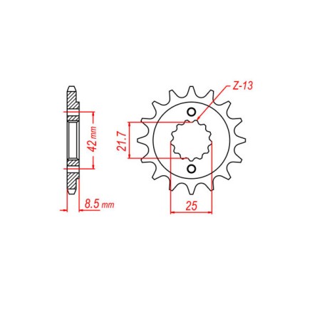 Γρανάζι Κίνησης RK C4156(512)-T17 (JTF512) GPZ400ZX,KLE500RE