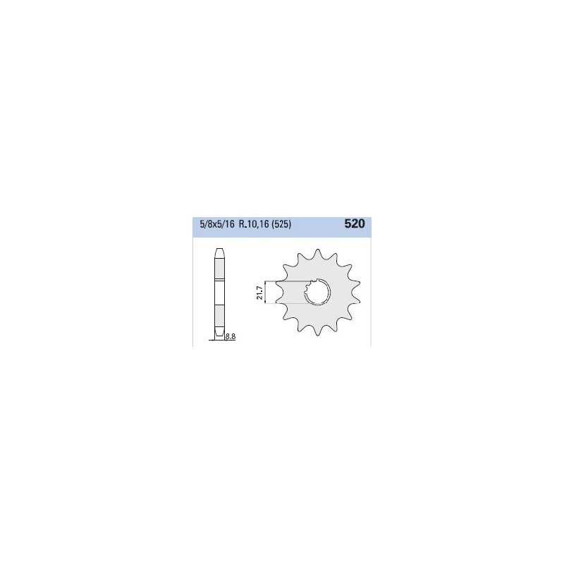 Γρανάζι Κίνησης RK C5041-T17 DL1000V-STROM'02-16,TDM850