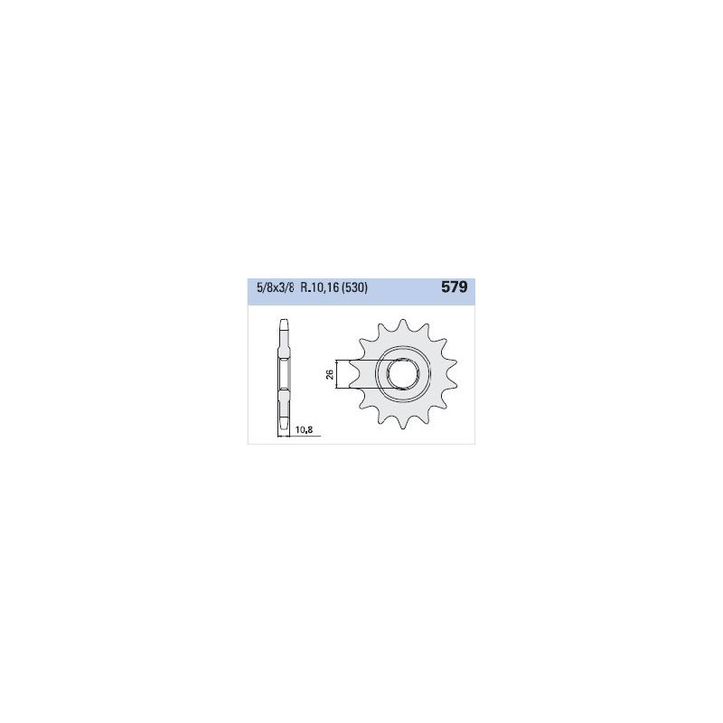 Γρανάζι Κίνησης RK/TEC C6185/579K-T17 (JTF579) FZS1000'06-08,YZF-R1'04-14