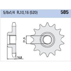 Γρανάζι Κίνησης TEC 585K-T16 XJ600DIVERSION '92-01