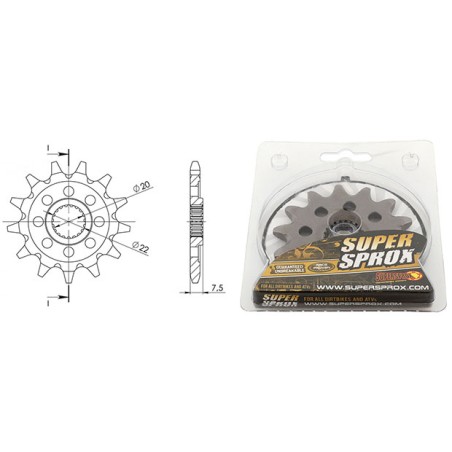Γρανάζι Κίνησης SUPERSPROX/CST-1323-13T CRF250R'04-17