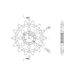 Γρανάζι Κίνησης SUPERSPROX/CST-1590-12T YAM/YZF250'05-13