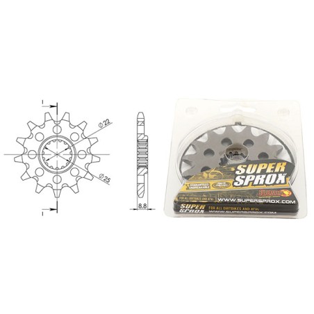 Γρανάζι Κίνησης SUPERSPROX/CST-1901-14T KTM/EXC-F350
