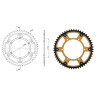Γρανάζι Τροχού SUPERSPROX/RST-460-50T STEALTH-Χρυσό KX450F