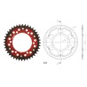 Γρανάζι Τροχού SUPERSPROX/RST-480-45T STEALTH-Κόκκινο (JT1876) MT09TRACER'16-18