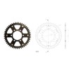 Γρανάζι Τροχού SUPERSPROX/RST-486-45T STEALTH-Μαύρο YZF-R6'06-18,MT09'14-18,YZF1000R1'04-15,FZ-09/FJ-09'14-18,GSX-R750/1000'16-1