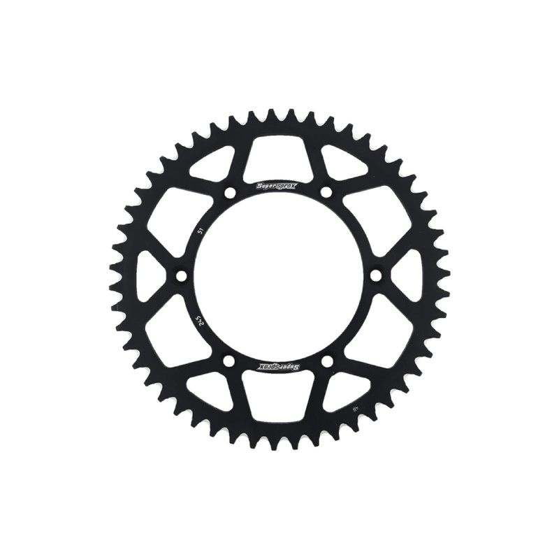 Γρανάζι Τροχού SUPERSPROX/RAL-245-51T  ALUMINIUM-Μαύρο WR250F'21-23,YZ250F'10-13