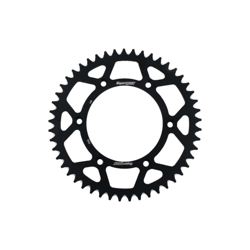 Γρανάζι Τροχού SUPERSPROX/RAL-990-49T  ALUMINIUM-Μαύρο KTM/SX250'20-23,450SXF'20-23
