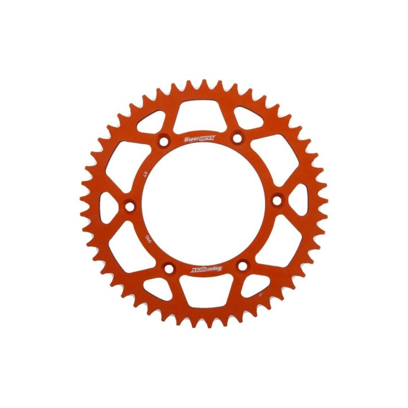 Γρανάζι Τροχού SUPERSPROX/RAL-990-49T ALUMINIUM-Πορτοκαλί (JTR897) KTM/SX250'20-23,450SXF'20-23